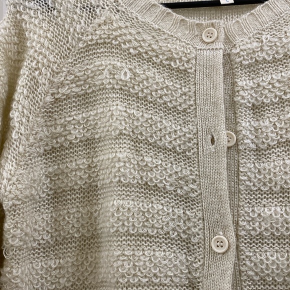 Silence and Noise large cream button up cardigan - Picture 4 of 5